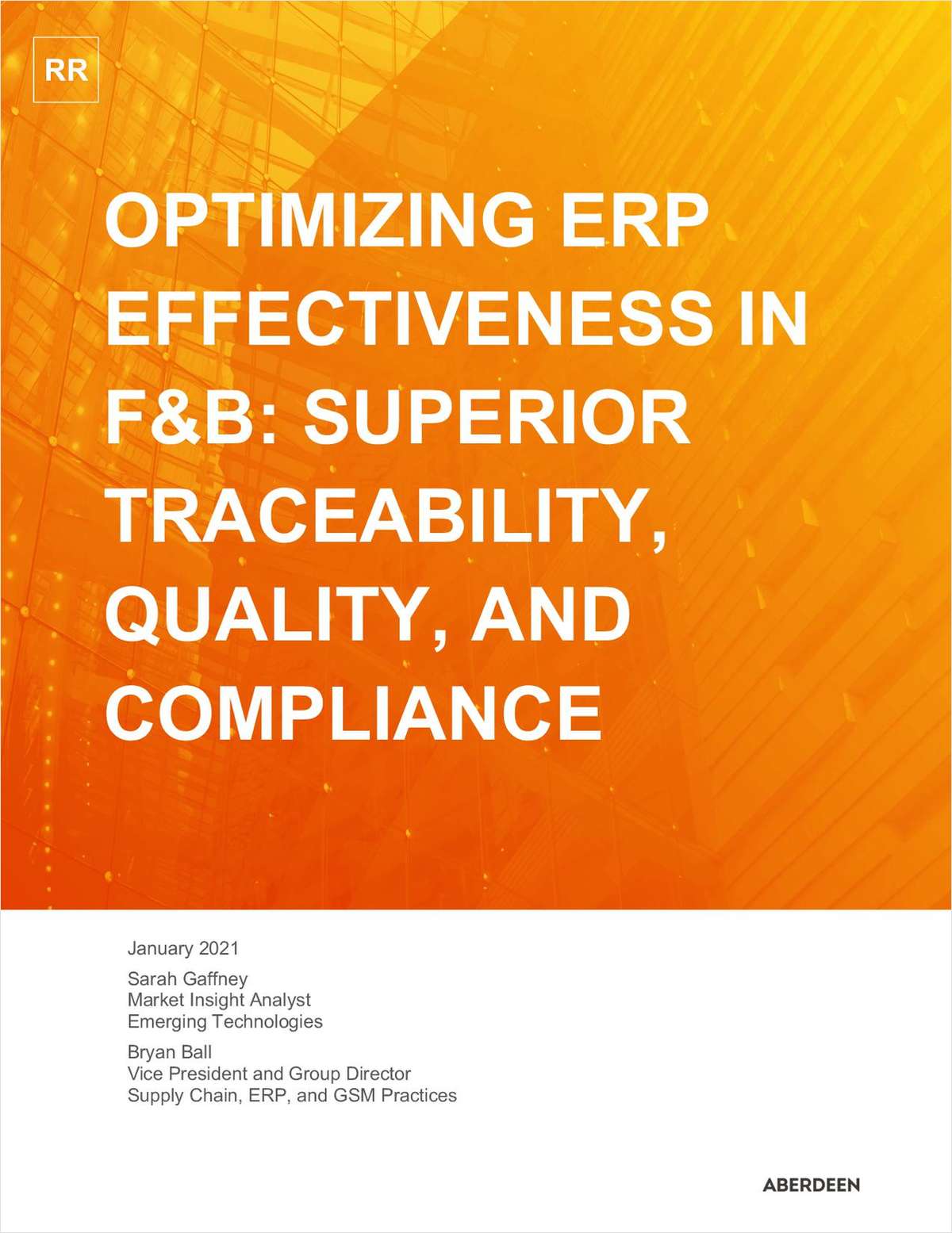 Optimizing ERP Effectiveness in Food and Beverage: Superior Traceability, Quality, And Compliance
