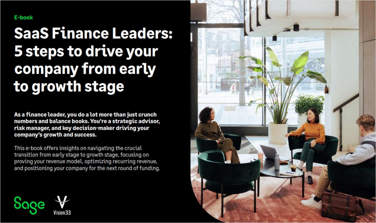 SAAS Finance Leaders: 5 Steps to Drive Your Company From Early to Growth Stage