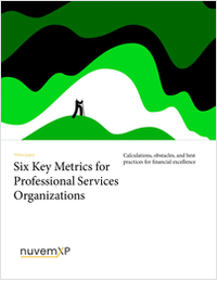Six Key Metrics for Professional Services Organizations
