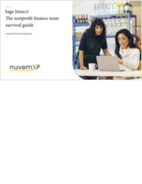Sage Intacct: The Nonprofit Finance Team Survival Guide