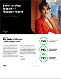 Research report: The changing face of HR