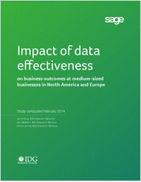 Impact of Data Effectiveness on Business Outcomes at Medium-Sized Businesses in North America and Europe