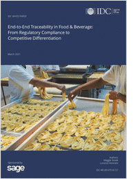 Regulatory Compliance to Competitive Differentiation for Food and Beverage Manufacturing