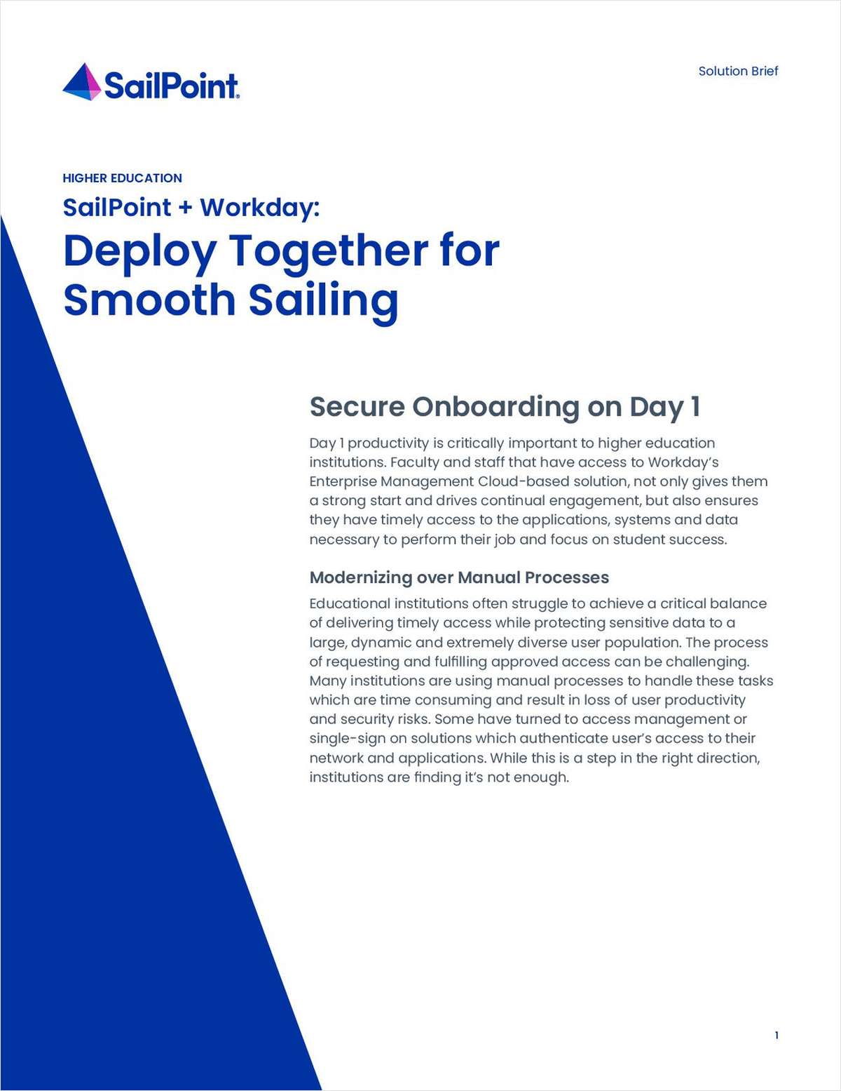 SailPoint + Workday: Deploy Together for Smooth Sailing