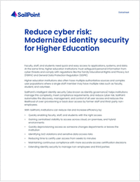Reduce Cyber Risk: Modernized Identity Security for Higher Education