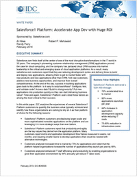Salesforce1 Platform: Accelerate App Dev with Huge ROI