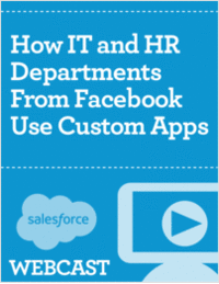 How IT and HR Departments From Facebook Use Custom Apps