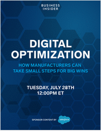 Digital Optimization: How Manufacturers Can Take Small Steps for Big Wins