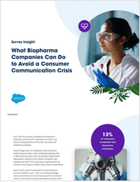 Survey Insight:   What Biopharma Companies Can Do to Avoid a Consumer Communication Crisis