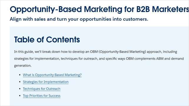 Learn how opportunity-based marketing aligns B2B sales and marketing