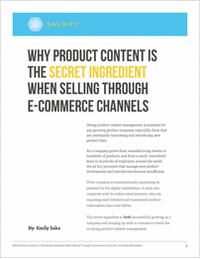 Why Product Content is The Secret Ingredient When Selling Through E-Commerce Channels