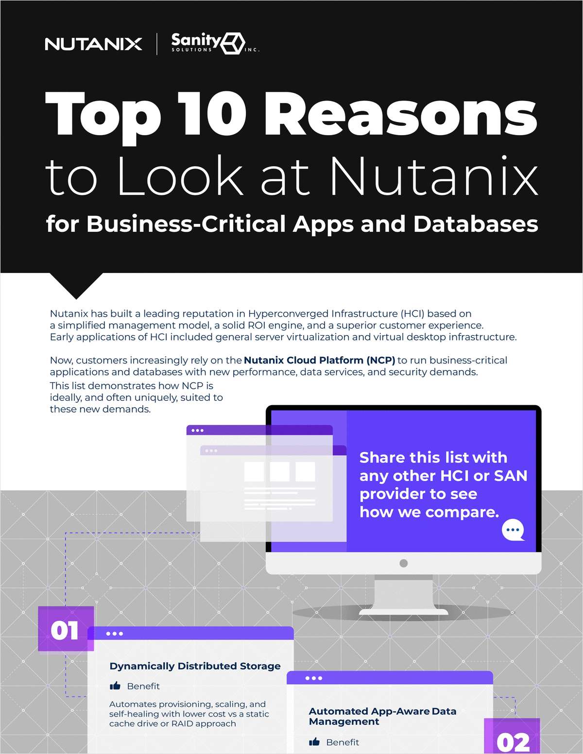 Top 10 Reasons to Look at Nutanix for Business-Critical Apps and Databases
