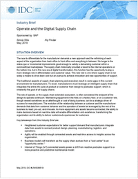 Operate and the Digital Supply Chain