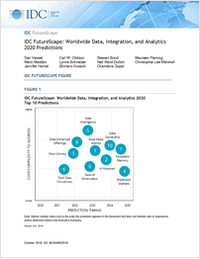 IDC FutureScape: Worldwide Data, Integration, and Analytics 2020 Predictions