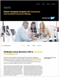Deliver Complete Analytics for Contextual and Confident Decision-Making