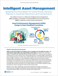 IDC Industry Snapshot: Intelligent Asset Management: Building the Foundation for Data-Driven Decision Making in Industrial Machinery and Components