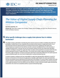 The Value of Digital Supply Chain Planning for Midsize Companies