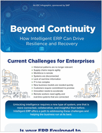 IDC Inforgraphic: Beyond Continuity - How Intelligent ERP Can Drive Resilience and Recovery