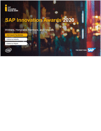 SAP Innovation Awards Ebook 2020