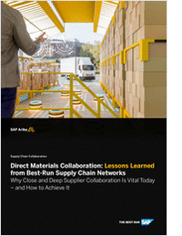 Direct Materials Collaboration: Building supply chain resiliency through supplier visibility