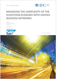 Managing the complexity of the ecosystem economy with unified business networks: IDC Technology Spotlight