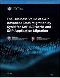 IDC Business Value Study SAP Advanced Data Migration