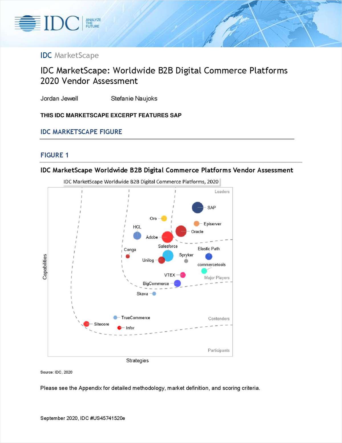 IDC MarketScape: Worldwide B2B Digital Commerce Platforms 2020 Vendor Assessment