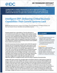 Intelligent ERP: Delivering Critical Business Capabilities that Current Systems Lack