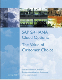 SAP's S/4HANA Cloud Options: The Value of Customer Choice