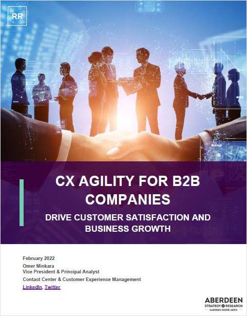 Aberdeen: CX Agility for B2B Companies