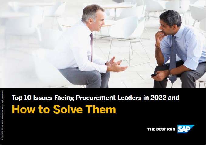 Top 10 Issues Facing Procurement and How to Solve for Them