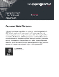 The 2022 KuppingerCole Leadership Compass: Customer Data Platforms
