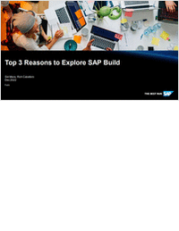 Top 3 Reasons Why You Should Explore SAP Build