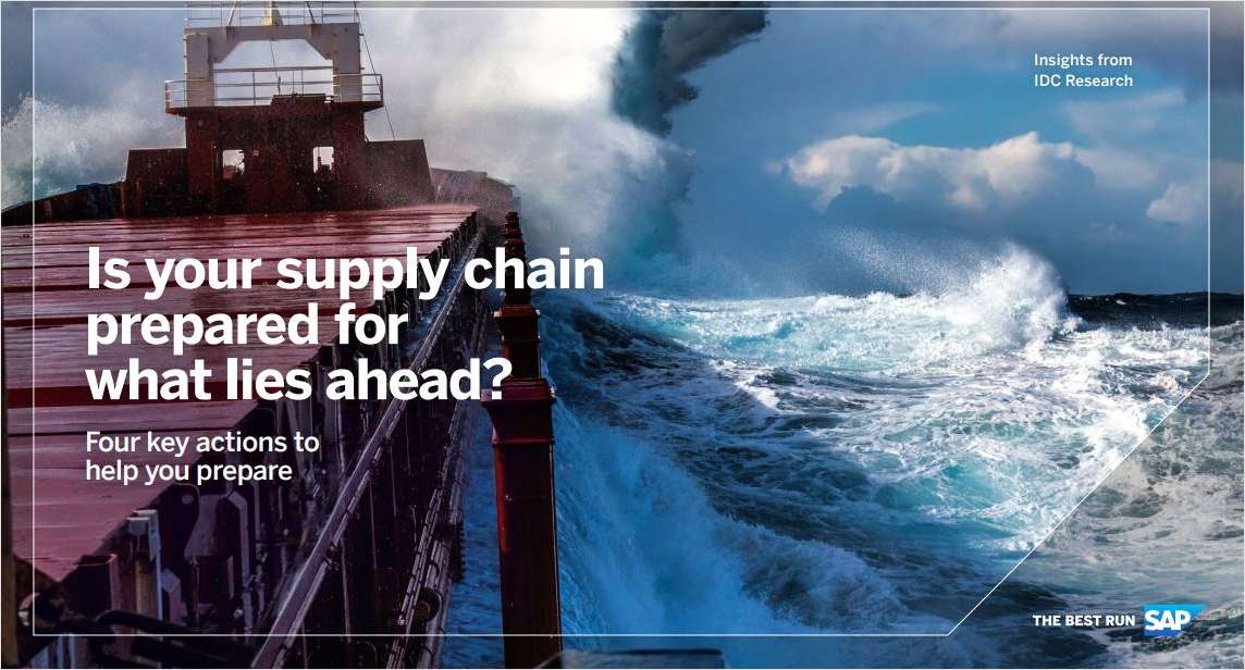 IDC Bridge Asset: Secure the Future: Leveraging Today's Insights for Tomorrow's Supply Chain