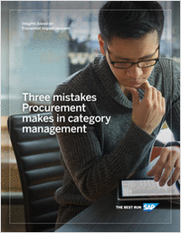 Three Mistakes Procurement Makes in Category Management