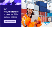 IDC: How to get maximum value from AI in your supply chain and operations