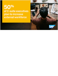 50% of C-suite executives plan to increase external workforce