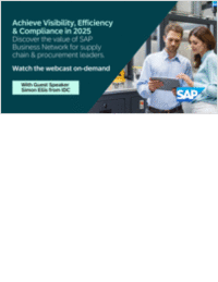 Unlock Visibility, Boost Efficiency, and Maximize ROI with SAP Business Network