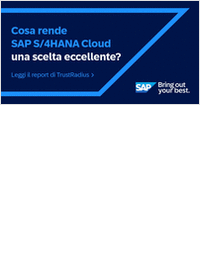 SAP S/4HANA Cloud è ai primi posti per soddisfazione e valore