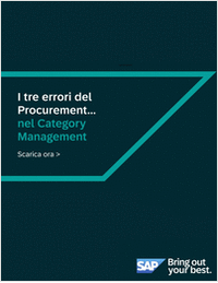 Leggi Tre errori commessi dagli executive nel Category Management
