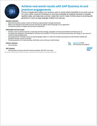 Achieve Real-World Results With SAP Business AI And Premium Engagements