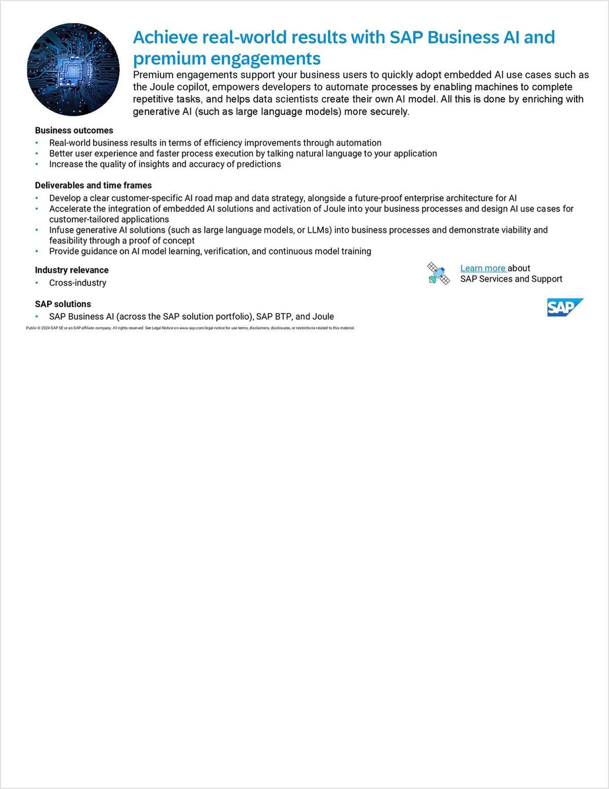 Achieve Real-World Results With SAP Business AI And Premium Engagements