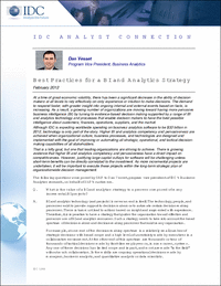 Best Practices for a BI and Analytics Strategy