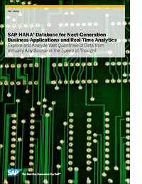 SAP HANA® Database for Next-Generation Business Applications and Real-Time Analytics