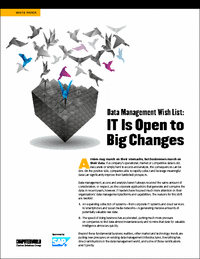 Data Management Wish List: IT is Open to Big Changes