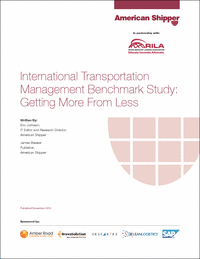 International Transportation Management Benchmark Study: Getting More From Less