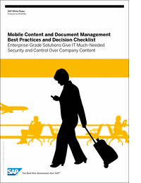 Mobile Content and Document Management Best Practices and Decision Checklist