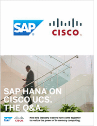 SAP HANA on Cisco UCS. The Q&A