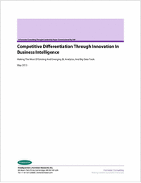 Competitive Differentiation Through Innovation In Business Intelligence