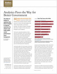 Analytics Paves the Way for Better Government